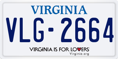 VA license plate VLG2664