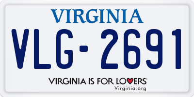 VA license plate VLG2691