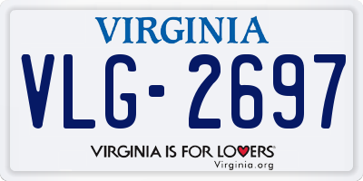 VA license plate VLG2697