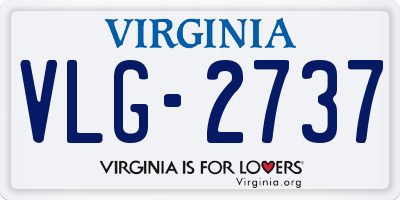VA license plate VLG2737