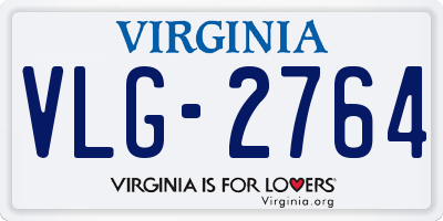 VA license plate VLG2764