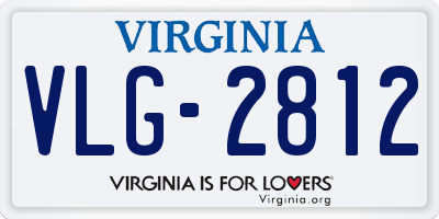 VA license plate VLG2812