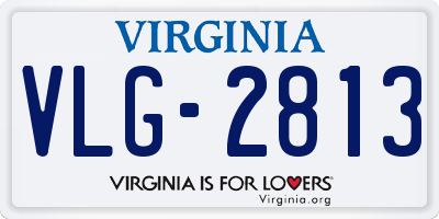 VA license plate VLG2813
