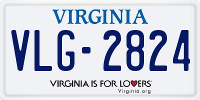 VA license plate VLG2824