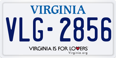 VA license plate VLG2856