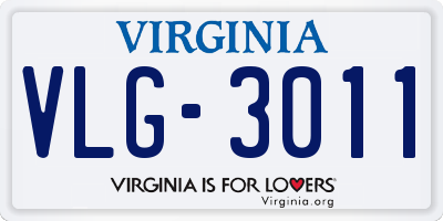 VA license plate VLG3011
