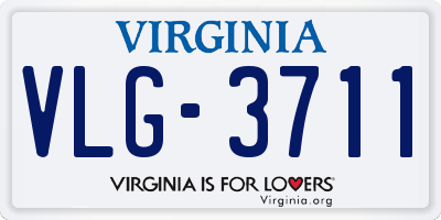 VA license plate VLG3711