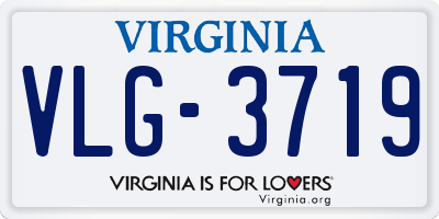 VA license plate VLG3719