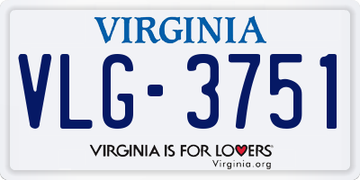 VA license plate VLG3751