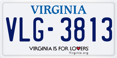 VA license plate VLG3813