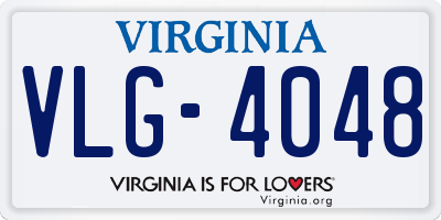 VA license plate VLG4048