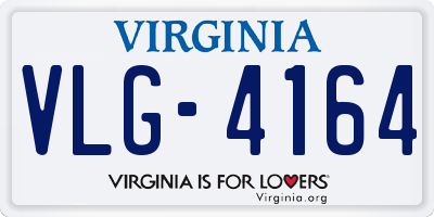 VA license plate VLG4164