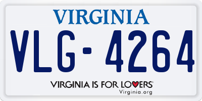 VA license plate VLG4264