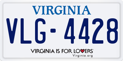 VA license plate VLG4428