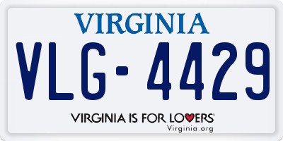 VA license plate VLG4429
