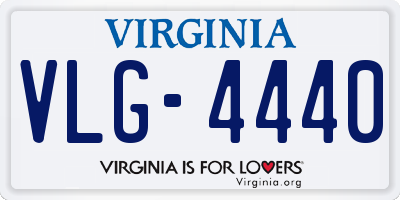 VA license plate VLG4440