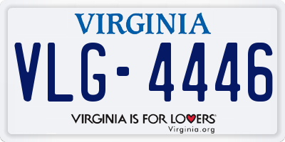 VA license plate VLG4446