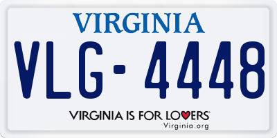 VA license plate VLG4448