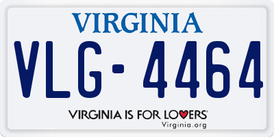 VA license plate VLG4464