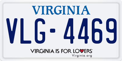VA license plate VLG4469
