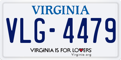 VA license plate VLG4479
