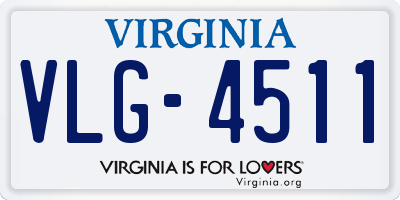 VA license plate VLG4511