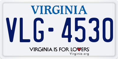 VA license plate VLG4530