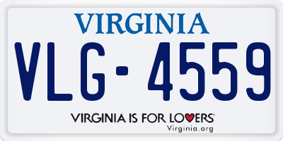 VA license plate VLG4559