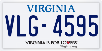 VA license plate VLG4595