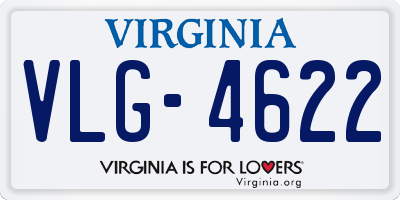 VA license plate VLG4622