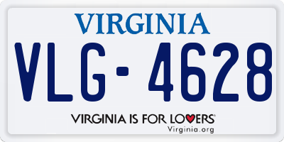 VA license plate VLG4628