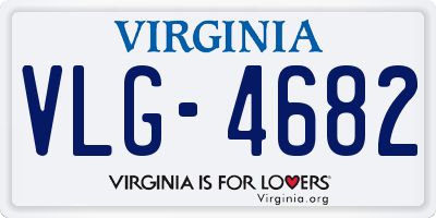 VA license plate VLG4682
