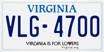 VA license plate VLG4700