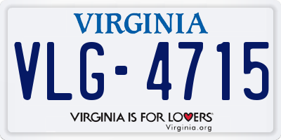 VA license plate VLG4715