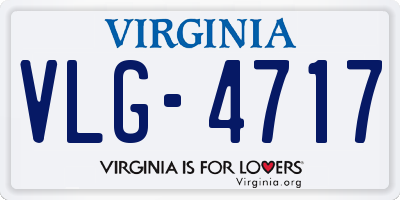 VA license plate VLG4717