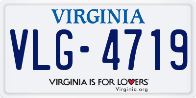 VA license plate VLG4719