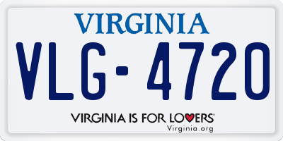 VA license plate VLG4720