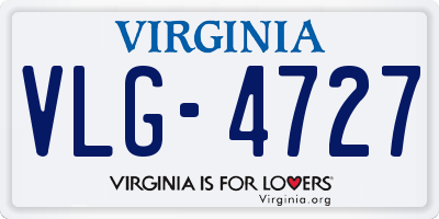 VA license plate VLG4727