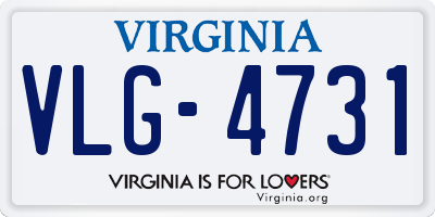 VA license plate VLG4731