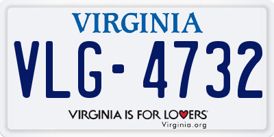 VA license plate VLG4732