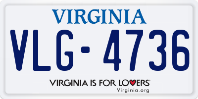 VA license plate VLG4736