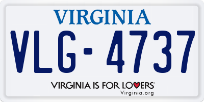 VA license plate VLG4737
