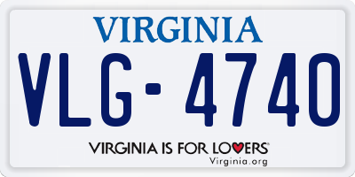 VA license plate VLG4740