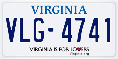 VA license plate VLG4741