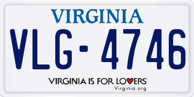 VA license plate VLG4746