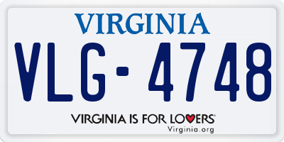 VA license plate VLG4748
