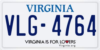 VA license plate VLG4764