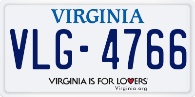 VA license plate VLG4766