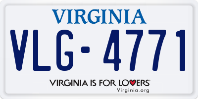 VA license plate VLG4771