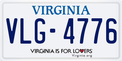 VA license plate VLG4776
